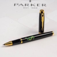 Ручка-ролер Parker IM 17 ZODIAC Black GT RB Зелений Дерев'яний Дракон 22022_Z3314u